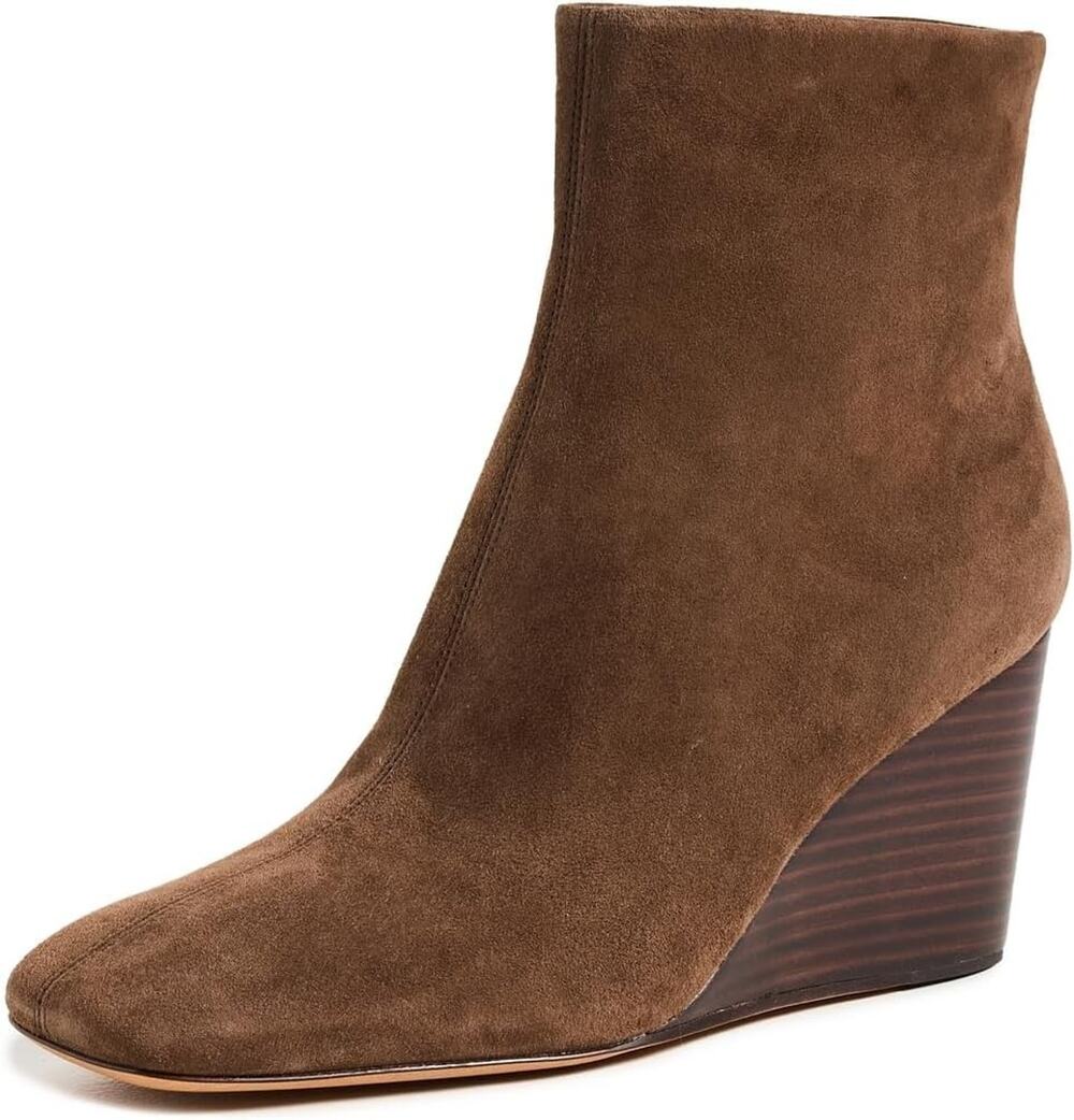 New In Box VINCE Andy Boots Pinecone Suede, Size 8.5M, Brown NIB